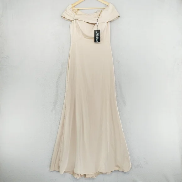 New La Femme 29537 Fitted Off Shoulder Evening Dress P304 - Picture 2 of 10